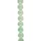 12 Pack: Green Faceted Aventurine Coin Beads, 8mm by Bead Landing™